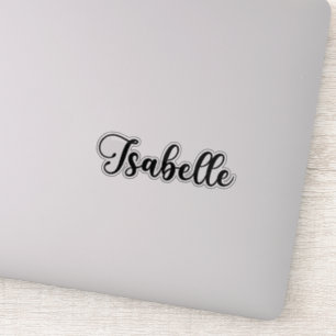 Sticker Isabelle Nom - Calligraphie manuscrite
