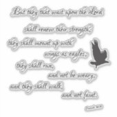 Sticker Isaiah Eagles Bible Verse (Devant)