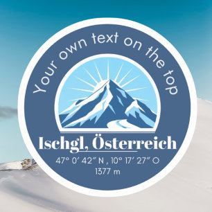 Sticker Ischgl Österreich décoration souvenir