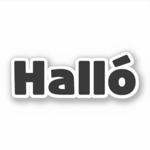 Sticker Islandais Halló { Hello ) Íslenska