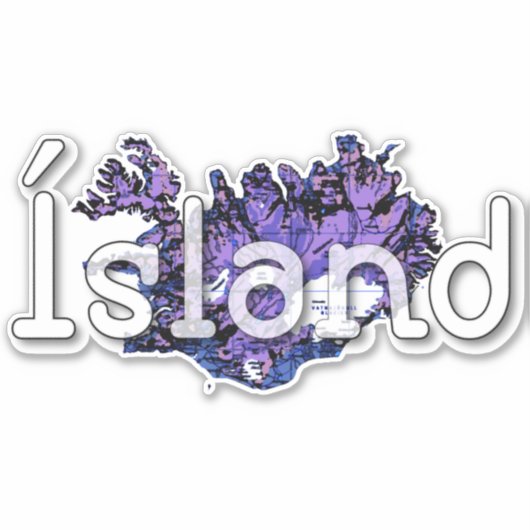 Sticker Islande (Devant)