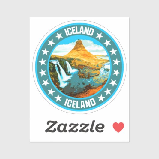 Sticker Islande (Feuille)