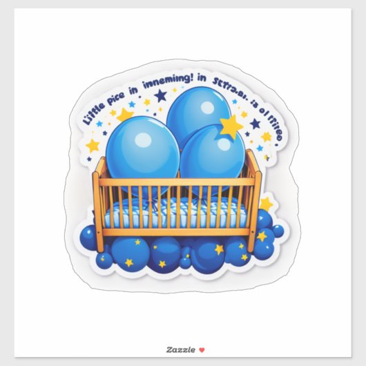 Sticker It’s a Boy!" (Gender Specific – Boy) (Feuille)