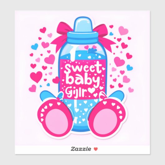 Sticker It’s a Girl!" (Gender Specific – Girl) (Feuille)