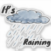 Sticker It’s Raining Cloud (Devant)