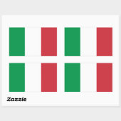 Sticker "Italiaanse vlag". (Vel)