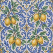 Sticker Italian Lemon Azulejo Tile (Devant)