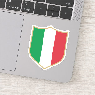 Sticker Italie Drapeau Emblem Voyage patriotique