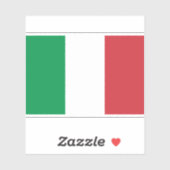 Sticker Italie Drapeau Italien Patriotique (Feuille)