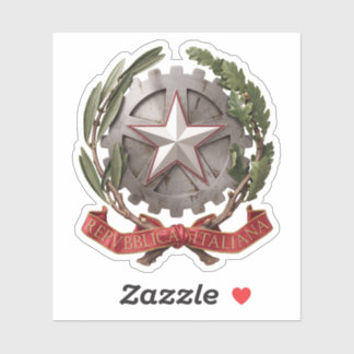 Sticker Italy coat arms country flag symbol emblem