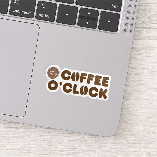 Sticker It's Coffee O'Clock (Détail)