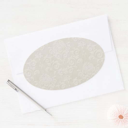 Sticker Ivory Brocade (Enveloppe)