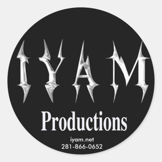 Sticker IYAM Productions (Devant)