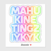 Sticker Iykyk (Feuille)