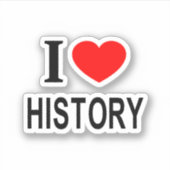 STICKER J'❤️ HISTOIRE J'AIME L'HISTOIRE J'AIME L'HISTOIRE  (Devant)