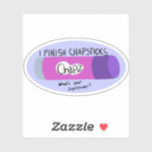 Sticker J'Acheve Les Chapitres (Feuille)