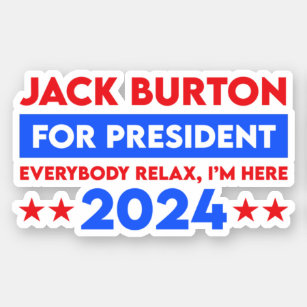 Sticker Jack Burton Pour Président 2024