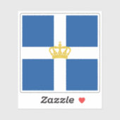 Sticker Jack de marine du Royaume de Grèce (1935-1970) (Feuille)