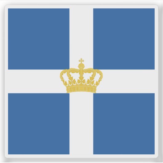 Sticker Jack de marine du Royaume de Grèce (1935-1970) (Devant)