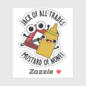 Sticker Jack De Tous Les Métiers Mustard De Aucun Amusant  (Feuille)