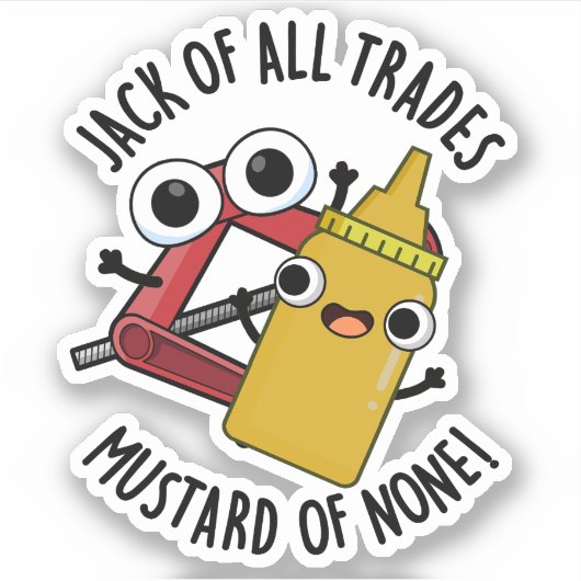 Sticker Jack De Tous Les Métiers Mustard De Aucun Amusant  (Devant)