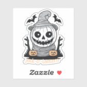 Sticker Jack-o-lanterne (Feuille)