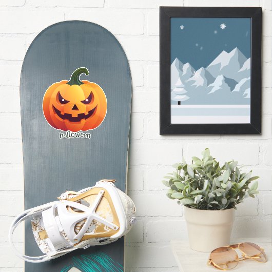Sticker Jack-o-lanterne (Snowboard)