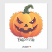 Sticker Jack-o-lanterne (Feuille)