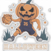 Sticker Jack-o'-Lantern's Fiery Slam Dunk : Nuit d'Hallowe (Devant)