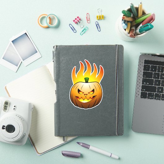 Sticker Jack O'lantern Citrouille d'Halloween (Couverture iPad)
