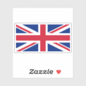 Sticker Jack Pixel Union 8 bits (Feuille)