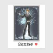Sticker Jack Russell Terrier Patronus d'Anime Ron Weasley (Feuille)