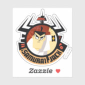 Sticker Jack Samurai Dans Le Cadre Futuriste Aku (Feuille)
