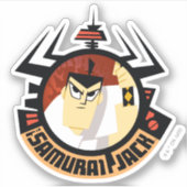 Sticker Jack Samurai Dans Le Cadre Futuriste Aku (Devant)
