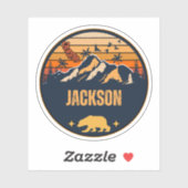 Sticker Jackson, Californie (Feuille)