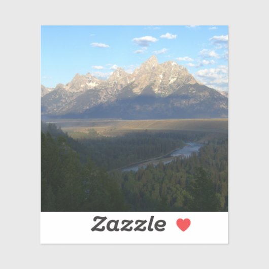 Sticker Jackson Hole Mountains (Grand Teton National Park) (Feuille)