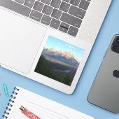 Sticker Jackson Hole Mountains (Grand Teton National Park) (Ordinateur portable avec iPhone)