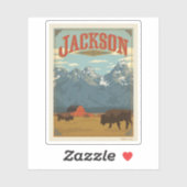 Sticker Jackson | Wyoming (Feuille)