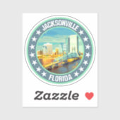 Sticker Jacksonville (Feuille)