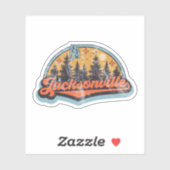 Sticker Jacksonville, Alabama (Feuille)