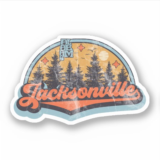 Sticker Jacksonville, Alabama (Devant)