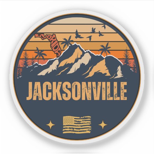 Sticker Jacksonville, Floride  (Devant)