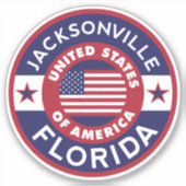 Sticker JACKSONVILLE, Floride (Devant)