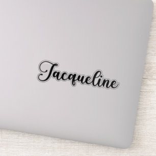 Sticker Jacqueline Nom - Calligraphie manuscrite