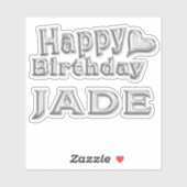 Sticker Jade Happy Birthday (Feuille)