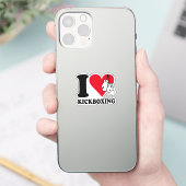 Sticker J'adore le kickboxing (Téléphone)