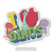 Sticker J'adore les dinos | Dino Ranch (Devant)
