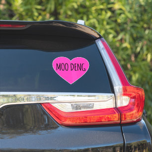 Sticker J'adore Moo Deng - Bébé Hippopotame Moo Deng