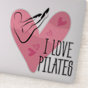 Sticker J'ADORE PILATES Pilates Rocker Pose