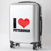 Sticker J'adore Pittsburg  (Sur valise)